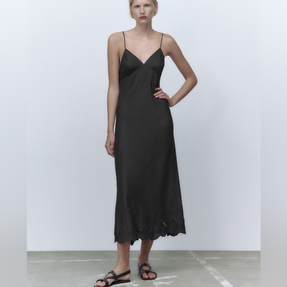 Zara Embroidered Dress